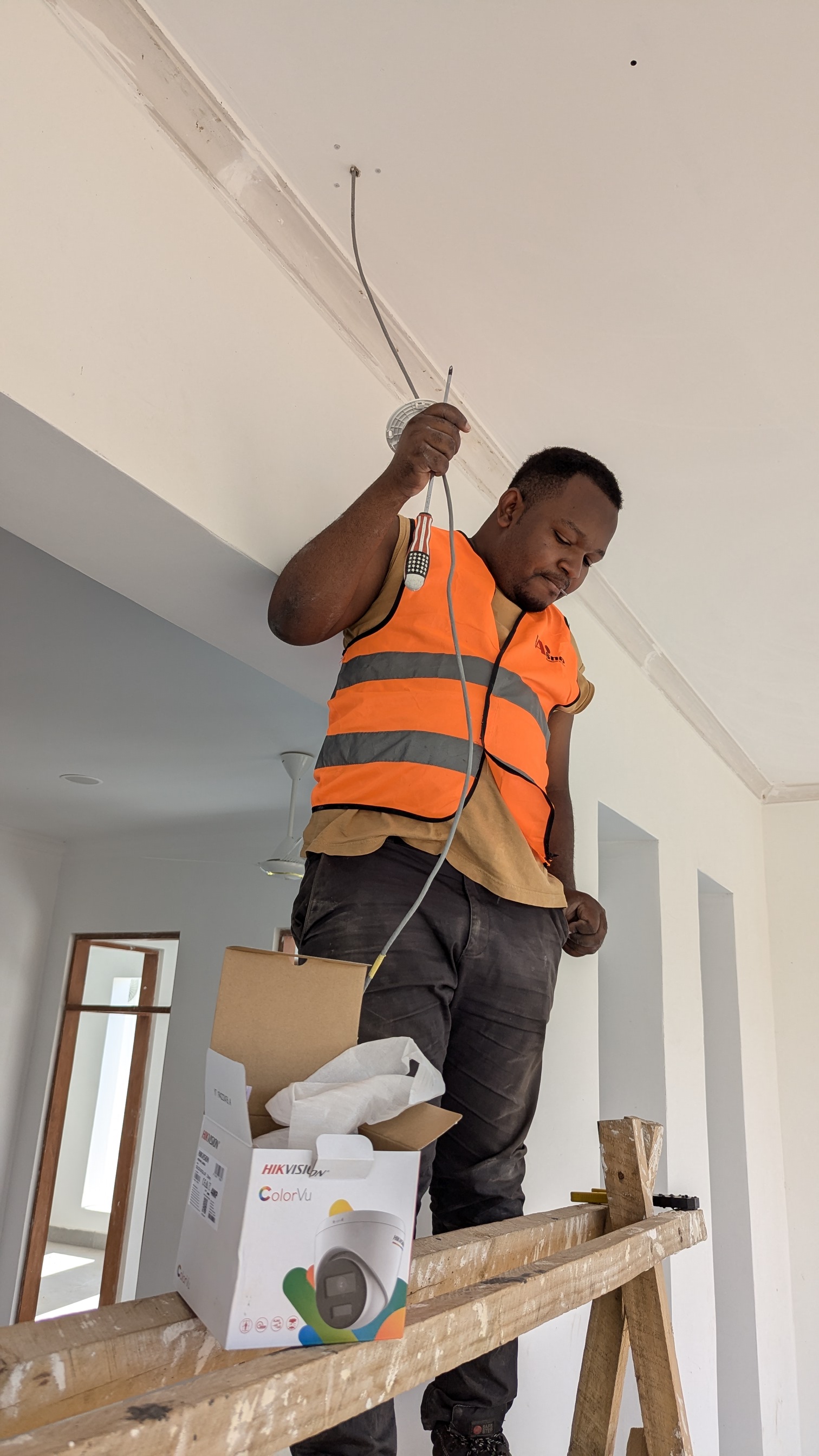Ceiling cable routing and mounting